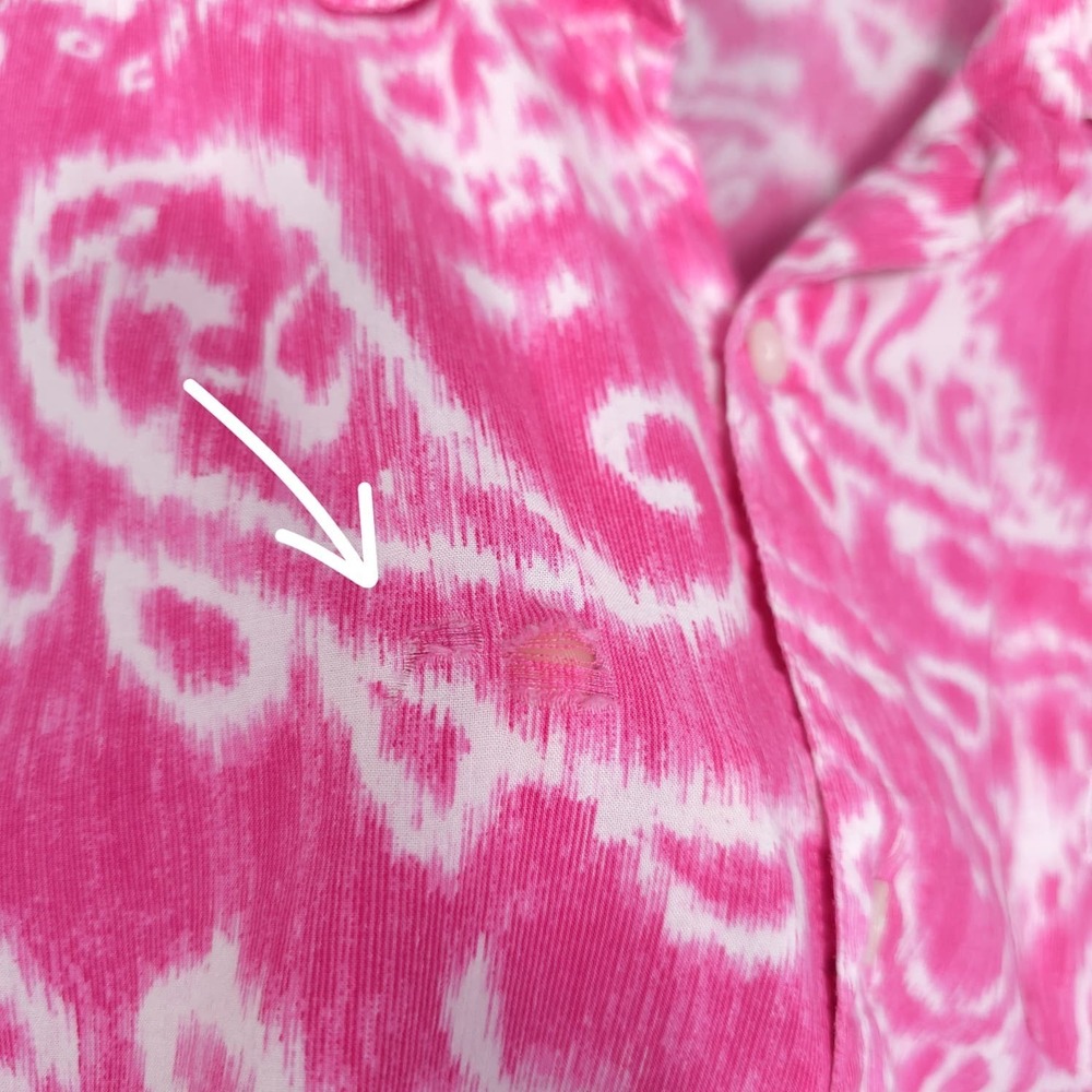 LAUREN RALPH LAUREN Pink & White Sleep Shirt Paisley MEDIUM Women's Nightgown - Picture 11 of 12